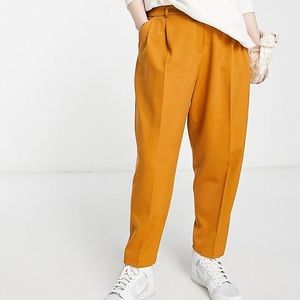 ASOS Design Curve Dressy Tapered Pants in Honey Brown 22W